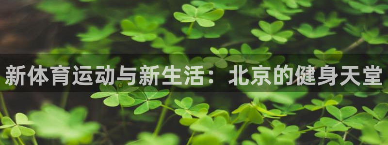 千亿国际官网下载招商电话号码是多少啊:新体育运动与新生活:北